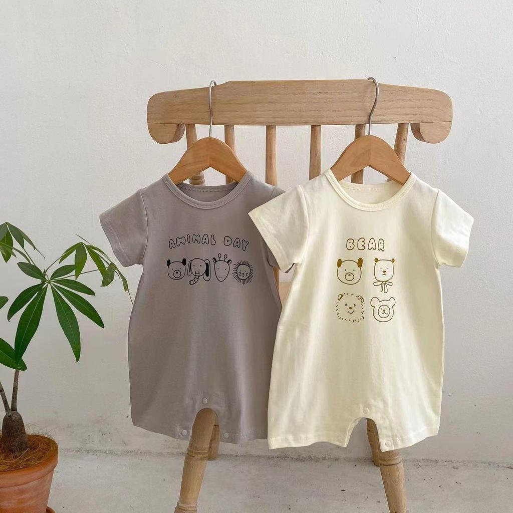 Infant Summer Romper Set - Lightweight, Short Sleeve Pajamas for Baby Boys and Girls