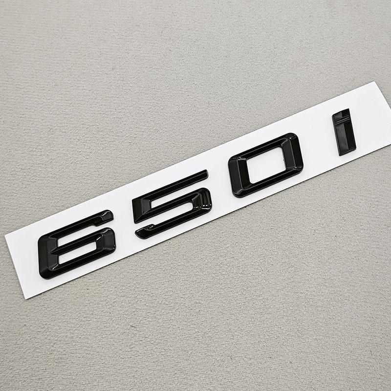 3D ABS Car Letters Logo 630i 640i 650i Badge Sticker Rear Trunk Emblem Decals For BMW 6 Series 630i 640i 650i Car Tail Marking