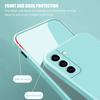 Suitable for Samsung Galaxy S25ultra Mobile Phone Case S24Plus Liquid Silicone S22 Straight Edge S23 Protective Case