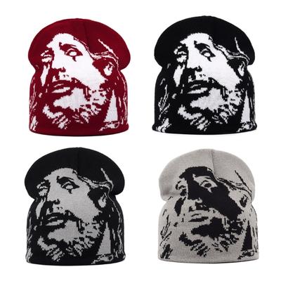 Trendy Knit Hat Unisex Winter Hat Pullover Casual Streetwear Beanies Photo Props Women Men Breathable Knit Hat