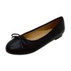 Fashion 4 Color Women Bow Flats Plus Size 35-43 Shoes Ladies Round Toe Pregnant Loafers Comfy Soft Bottomed Moccasins Femme Roll-Up Shoe