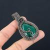 Emerald Pendant, 999 Copper Wire Wrapped Pendant Gemstone Jewelry, Handmade Pendant Amazing Jewelry, Gift For Her