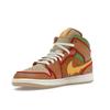 Air Jordan 1 Mid SE Cheeseburger Men Sneakers Brown Flax Sesame IB7403-224