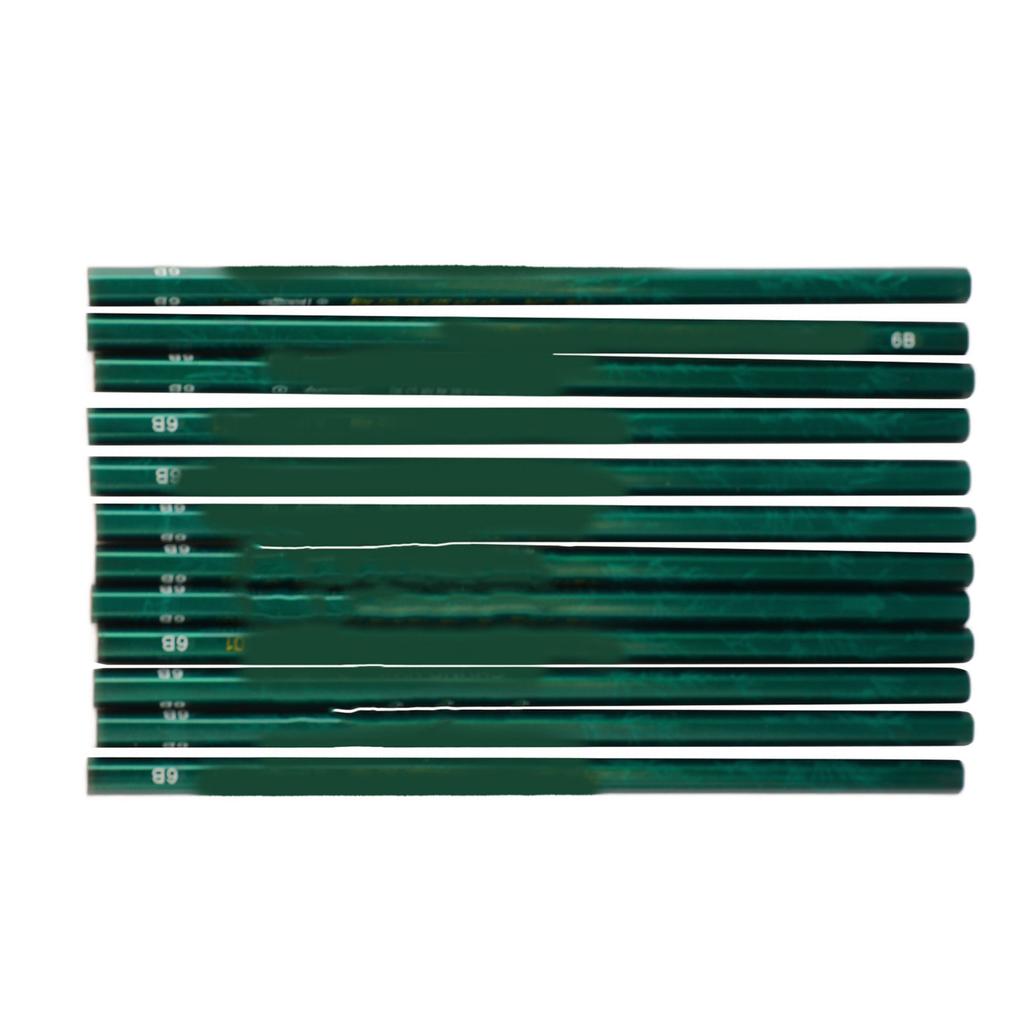 6B Drawing Pencils Drop Resistant Professional Portable Graphite Pencil Set for Sketching Shading