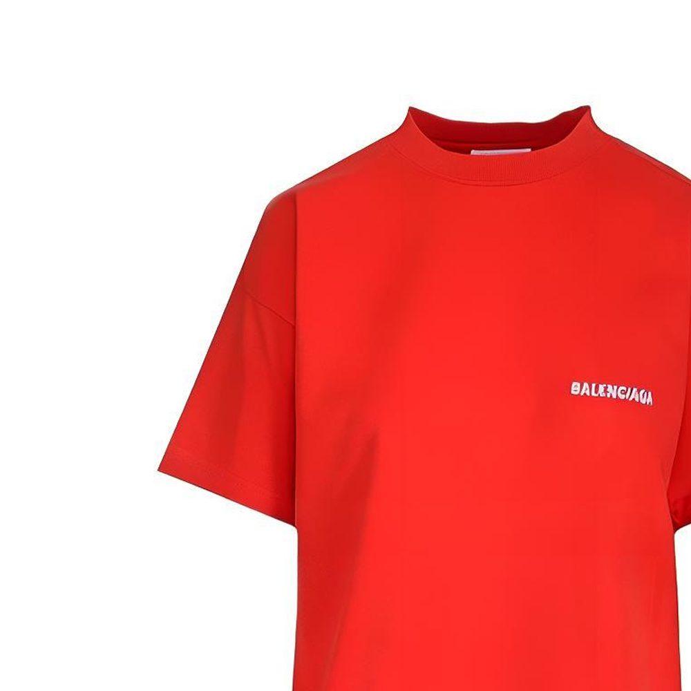Balenciaga FW22 T Shirt Regular Fit Men's Red 612965TMVF43168