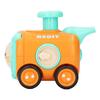 Press Pull Back Car Cartoon Pull Back Vehicle Train Toy with Whistle for Children Boys Toddlers