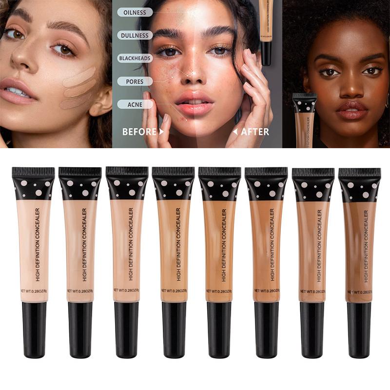 Full Cover Liquid Concealer 8 Color BB Cream Foundation Air-permeable Natural Brightening Makeup Eye Dark Circles Cream Cosmetic