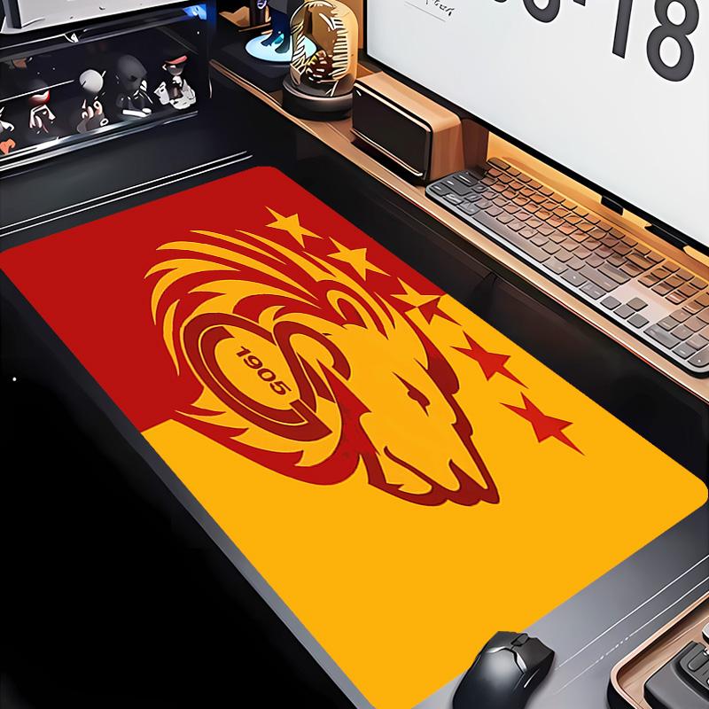 Galatasaray S.K Theme Premium Non-slip Mouse Pad with Stitched Edges,Durable Rubber Material,for Desktop & Gaming Great Gifts