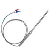 M8 Thread PT100 Platinum Resistor Thermocouple 100mm Probe Temperature Sensor Wire 0 400 Celsius  (1 M)