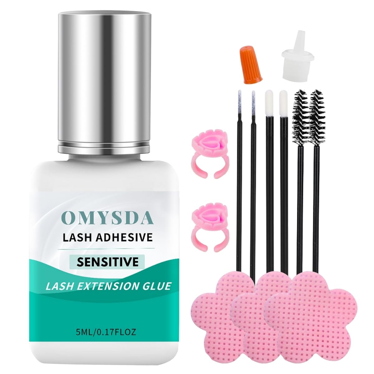 Lash Cluster Glue No Irritation Eyelash Glue for lash Extensions Cluster Lash Glue Strong Hold Lash Extension Glue for DIY and Professional Use 2-3