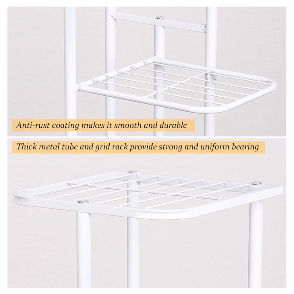 5 Tier Display Shelf Flower Pots Rack Plant Stand Potting Ladder Planter Stand Heavy Duty Storage Shelving Rack for