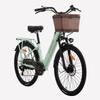 Cysum X-city Dreamy Purple Damen Urbanes Pendler E-Bike Mit Kindersitz 48V10.4Ah Akku 250W Elektrofahrrad 26 '' Straßenreifen Outdoor Elektrofahrrad