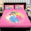 Princess Series Snow White, Printed 2/3Pcs Fitted Sheet Bedding Set  With Pillowcase Suitable For Children And Adults Comforte