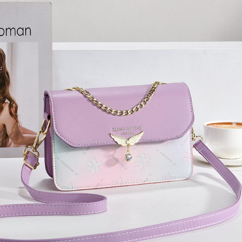 Summer Chain Small Square Bag Women's Fashion Crossbody Bag  New Korean Fashion Fresh Women's Single Shoulder Bag