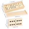 Dominoes Set for Adults Classical Board Games Double Six Dominos Game Set with Spinner Tiles with Wood Case 2-4 Players Chess