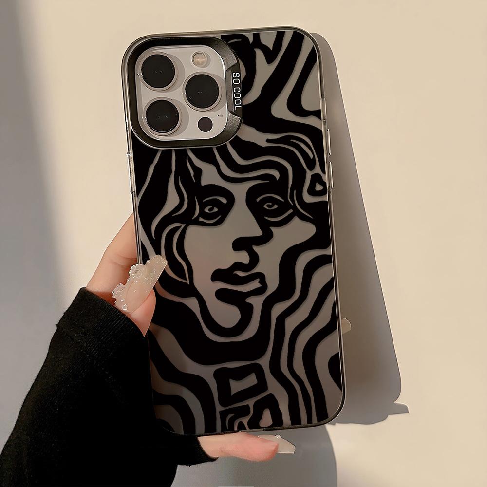 

Расписной чехол для телефона для iPhone 11 14 15 16 iPhone 17 11 12 13 для 17 14 15 16 Pro14 15 16 Pro Max для Samsung S25 Ultra S24 S25 A36 A56 A16 Жесткий чехол Samsung S25 Ultra чёрный