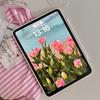 Floral Off-White iPad Pro 2021 Case: Sleek Single-Layer Design