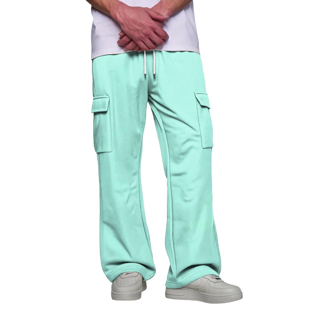 Men's Cargo Pants with Four Pockets Elastic Waist and for Casual Everyday Wear