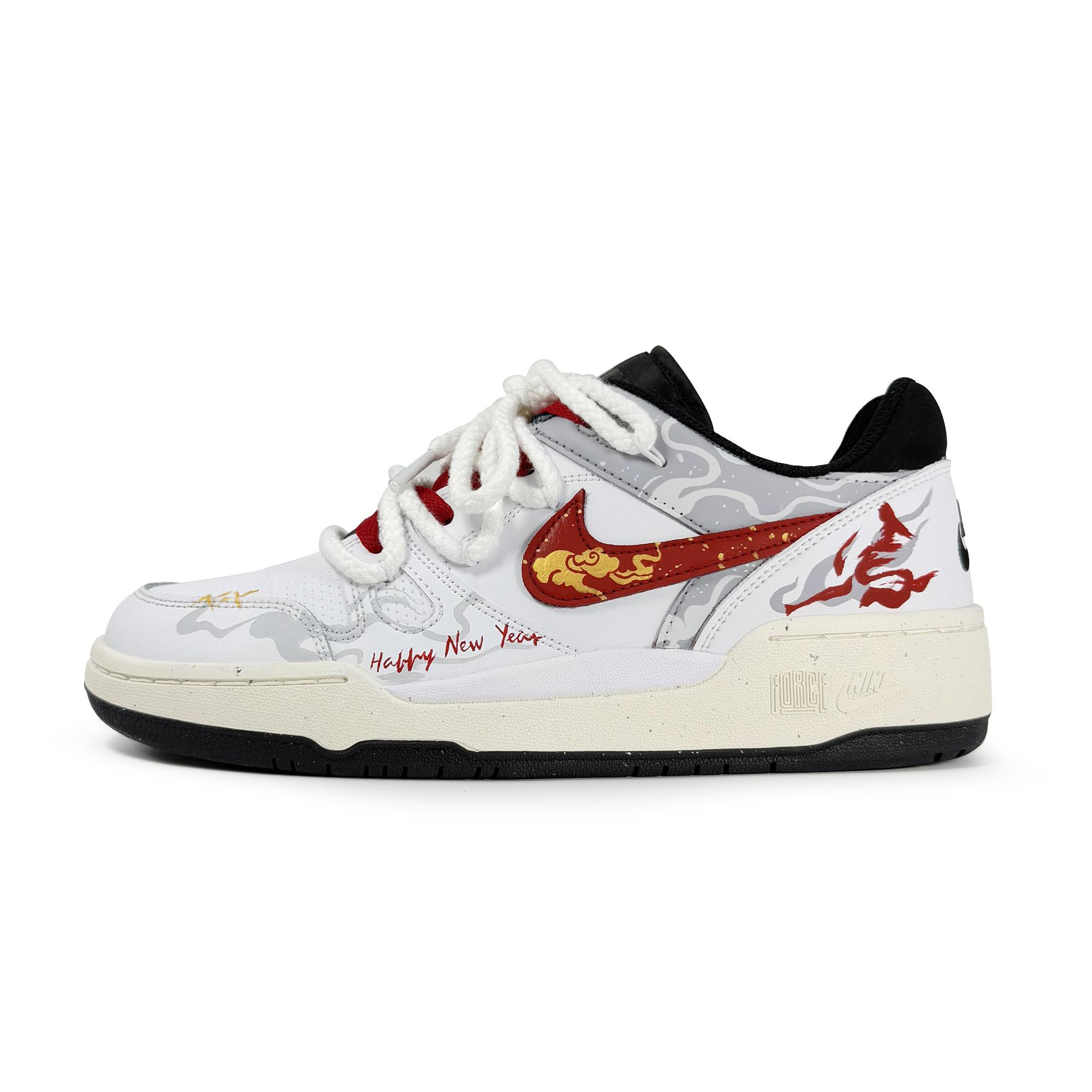 

Nike Full Force Polyamide Year Coverage Cushioning Balance Low top Skateboard Shoes Unisex FB1362-101(team1774-) 40.5