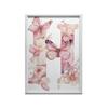 Plakat Romantyczna Litera H Z Kwiatów I Motyli Plakat Romantyczna Litera H Z Kwiatów I Motyli, 50X70 Cm, Rama Aluminiowa Czarna, Papier Matowy 230 Gsm