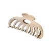 European and American grab clip large frosted solid color hair clip, women's fashionable hair accessory at the back of the head