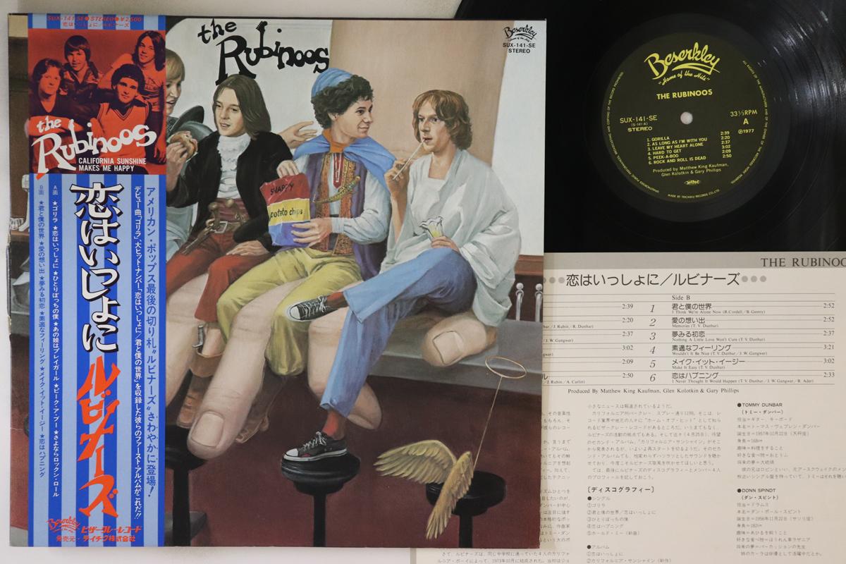 

Пластинка RUBINOOS - Rubinoos SUX141SE BESERKLEY 1977, Япония, Obi Rock, б/у