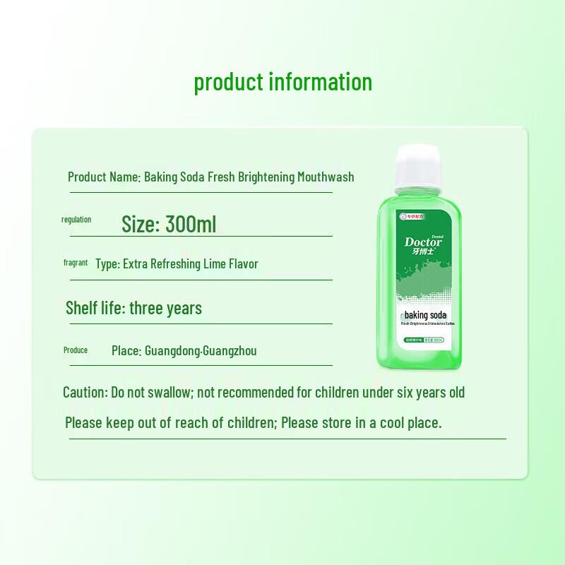 Yaboshi Tiefenreinigung Backpulver Aufhellende Mundspülung