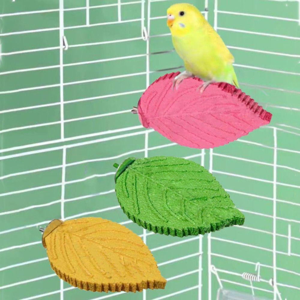 Resin Parrot Perch Non-slip Bird Cage Perch Decorative Bird Rest Station  Breeding Cage