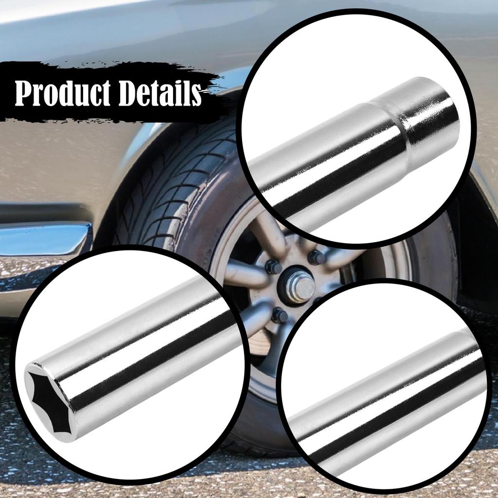 Spike Lug Nuts Socket Key Install and Removal Sleeve Tool Professional Parts