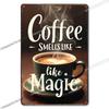 Vintage Coffee Metal Tin Sign Cafe Wall Art Decor Living Room Home Pubs Bar Decoration