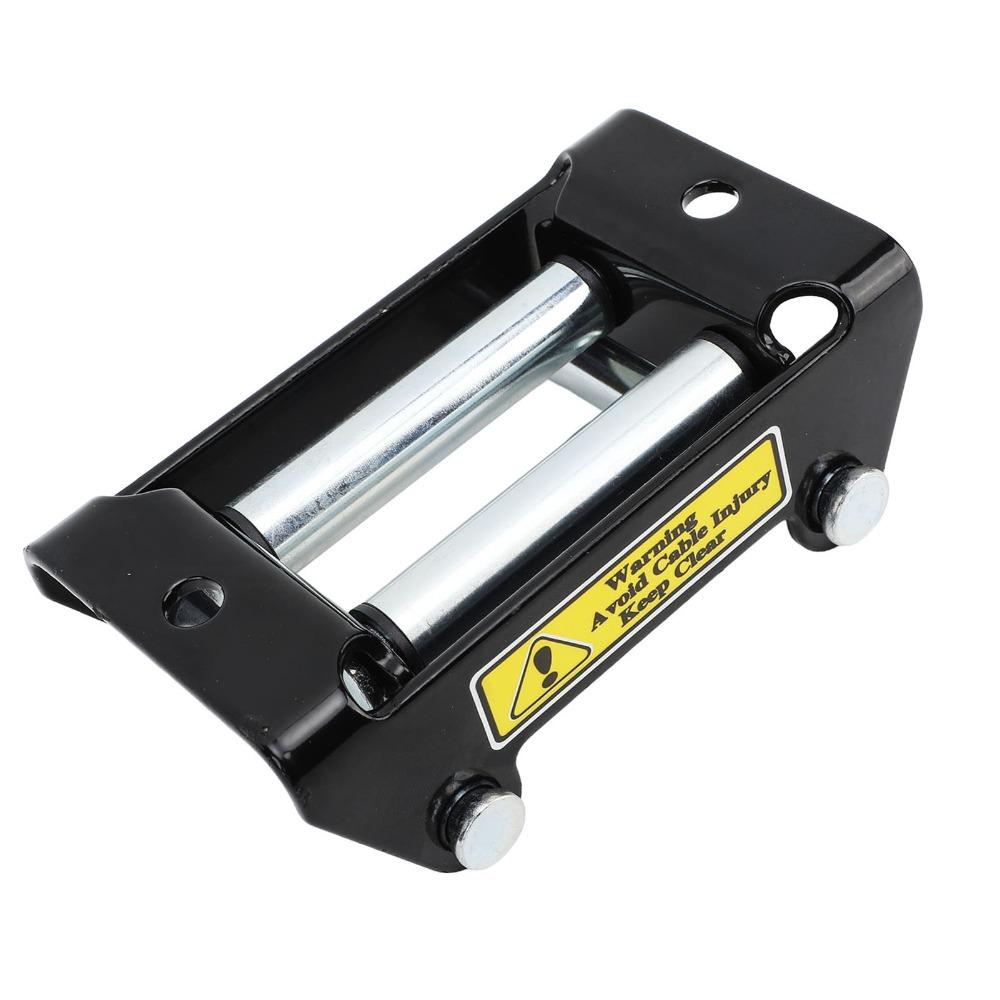 2000LB Load Capacity Winch Roller Fairlead 4.96 Inch Bolt Centers Winch Cable Guide For ATV Winch