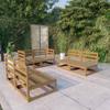 Day and Night - Day and Night Garden Furniture 6 Pieces Honey Brown Solid Pine Wood