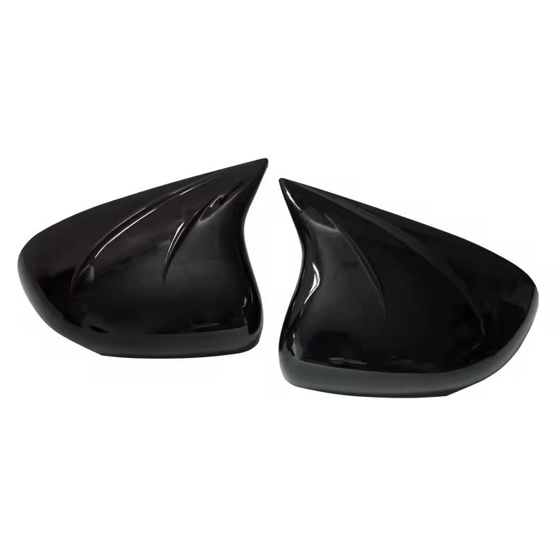 Decoration Door Mirror Cover For Mercedes-Benz A-Class -2025 Carbon Fiber Glossy Black Car Rearview Accessories