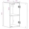 Bathroom Wall Cabinet DELFT High Gloss White 30 X 31 X 59 Cm