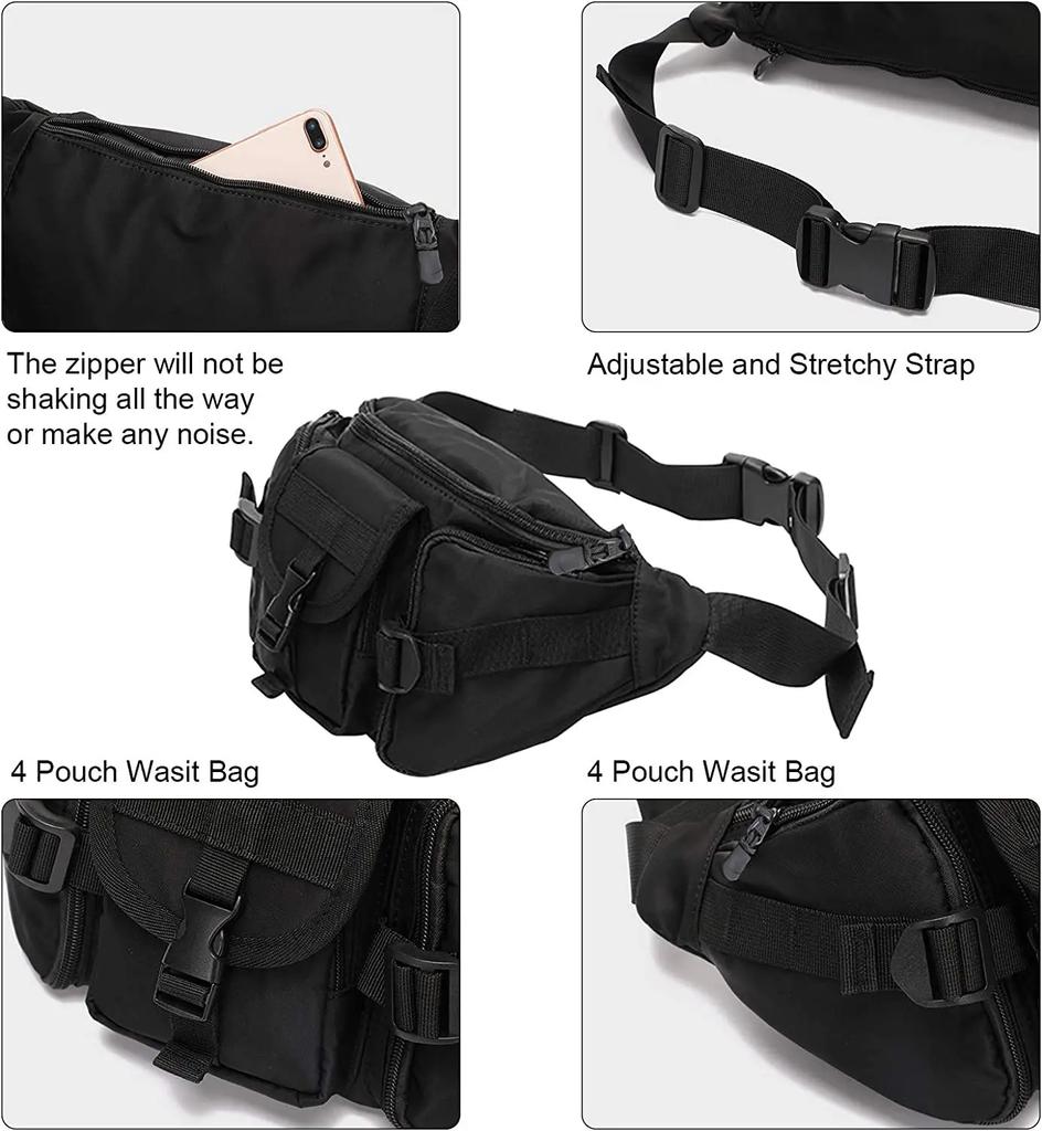 New Outdoor Waist Bag Men Waterproof Molle Camouflage Hunting Hiking Climbing Fishing Nylon Belt Pack Combat Chest Bags