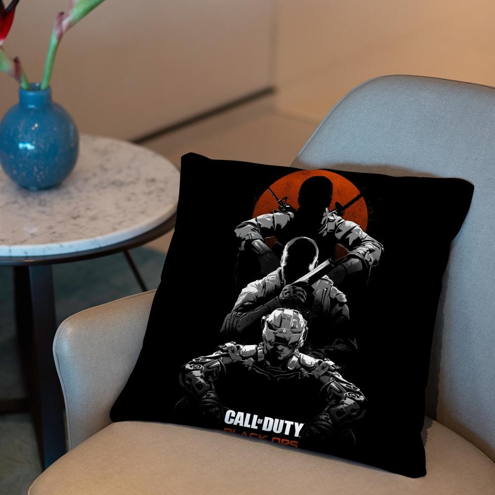 D-Duty-s Black Ops Cushion Cover 2-in-1 Reversible Plush Pillow Cover | Car/Sofa/Bed | Perfect Gift