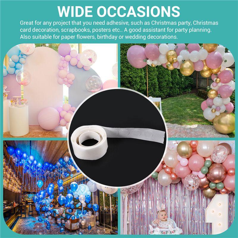 M-Modern-25 Rolls Glue Point Clear Balloon Glue Removable Adhesive Dots Double Sided Dots Glue Tape For Balloons Wedding Decors