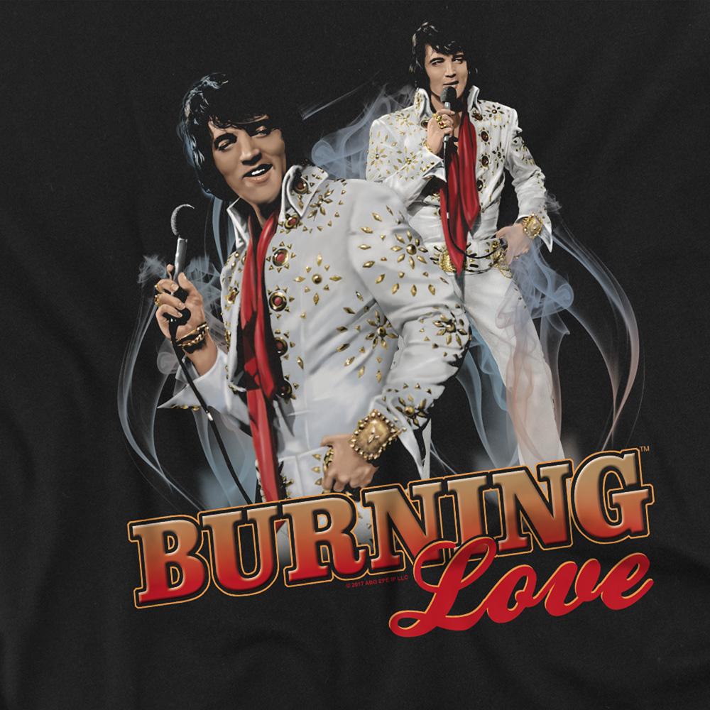 Elvis Presley Unisex Adult Burning Love T-Shirt