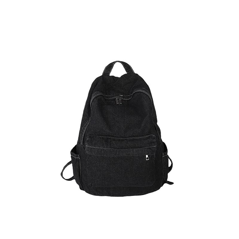 

Мягкие женские джинсовые рюкзаки, повседневные модные сумки, базовый стиль, внутренний карман на молнии, высокое качество, новые