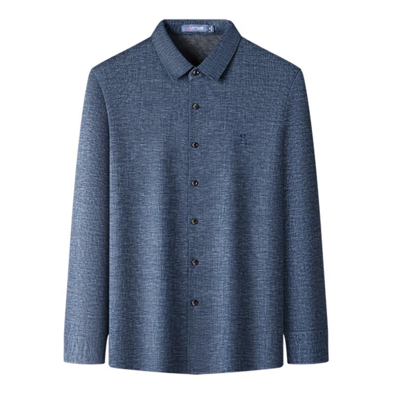 Chemise à carreaux manches longues en soie et cachemire brossé pour homme MONTAGUT