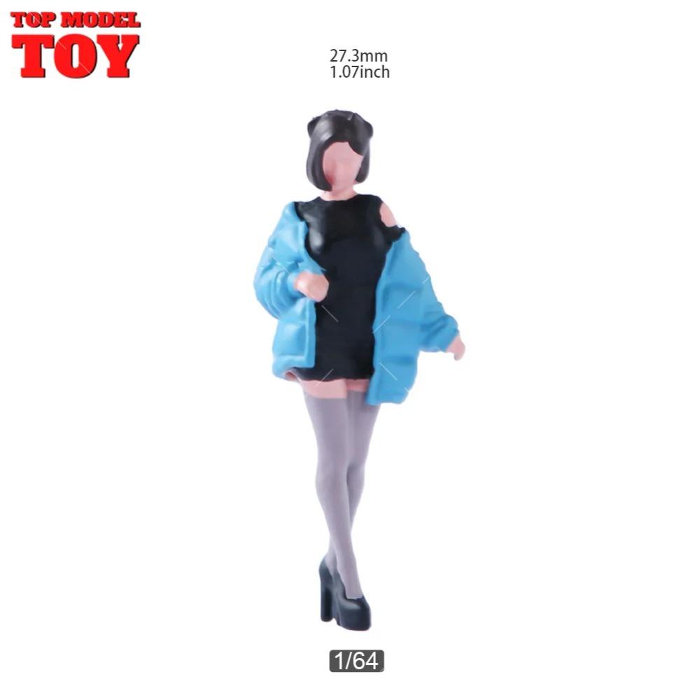 Painted Miniatures 1/64 Paul Walker Gal Gadot Vin Diesel Mini Scene Props Doll Figures Model Cars Vehicles Cars Toys Gift