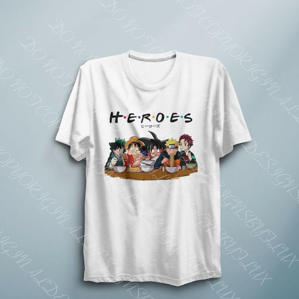 Anime T Shirt Unisex Unisexs Anime Shirt Heroes Anime Lover Gift Kids Anime T Shirt