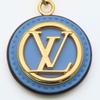 Used LOUIS VUITTON Bag charm Porte Cle Preppy M00363 metal/leather multicolor Monogram flower