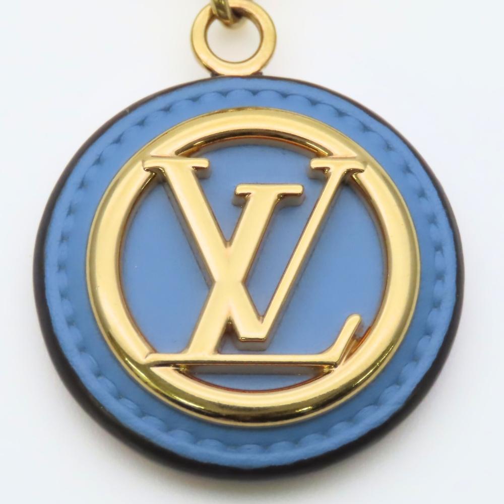 Used LOUIS VUITTON Bag charm Porte Cle Preppy M00363 metal/leather multicolor Monogram flower