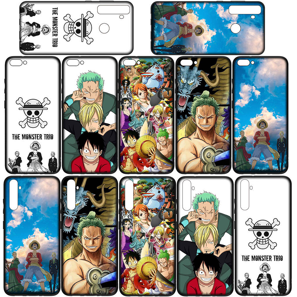 Case for iPhone 17 15 16 Plus Xiaomi Poco X7 X6 F8 F7 C85 C75 Redmi Note 14 12 11 13 Pro Max A4 14C 13C 15C Luffy One Pieces Sanji Roronoa Zoro Coque