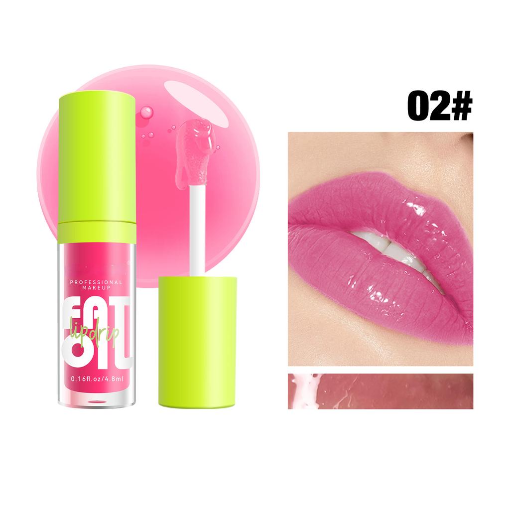 Neues klares Lipgloss, modisches Kristallgelee, feuchtigkeitsspendendes Lippenöl, nicht klebrig, sexy, aufpolsternd, glänzender Lippenstift, Make-up, Lippenpflege-Werkzeug