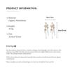 Diamond-Studded Silver Flower Tassel Earrings: Luxurious European and American Style, Elegant & Chic Dangle Earrings for Women