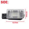 2Pcs LED Courtesy Luggage Trunk Boot Light Footwell Welcome Door Lamp For Volvo V40 V40CC V60 S60 S80 XC40 XC60 XC90 OEM:1286317