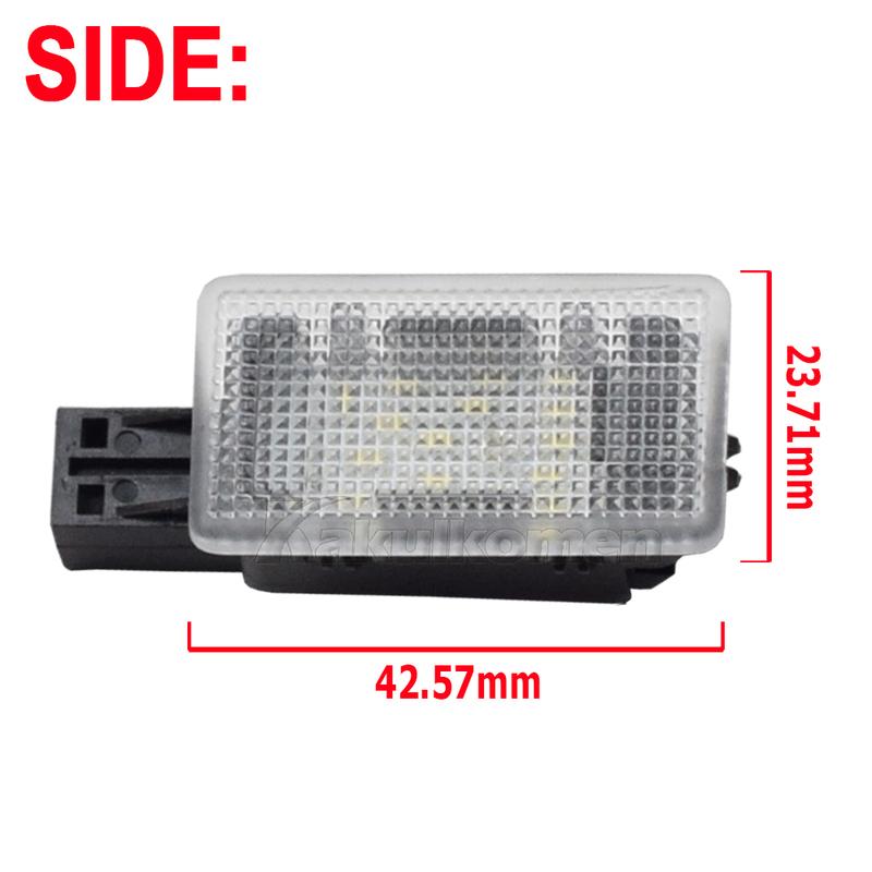 2Pcs LED Courtesy Luggage Trunk Boot Light Footwell Welcome Door Lamp For Volvo V40 V40CC V60 S60 S80 XC40 XC60 XC90 OEM:1286317