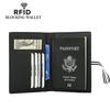RFID Card Holders Genuine Leather Travel Covers for Passports Map Card Holder Bussiness